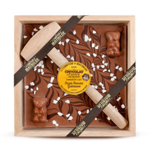 Chocolat à casser ourson guimauve Le comptoir de Mathilde