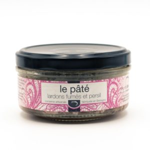 pâté lardons fumés et persil