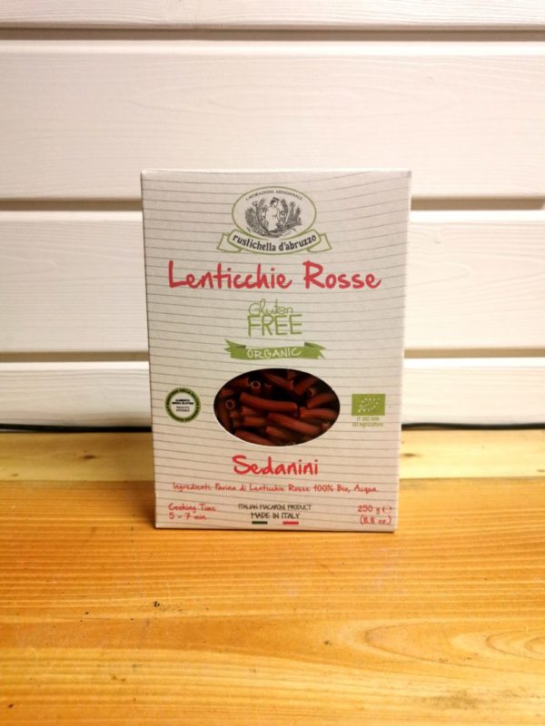 Sedanini Pâtes Italienne  Lentilles Corail - Rustichella D'Abruzzo
