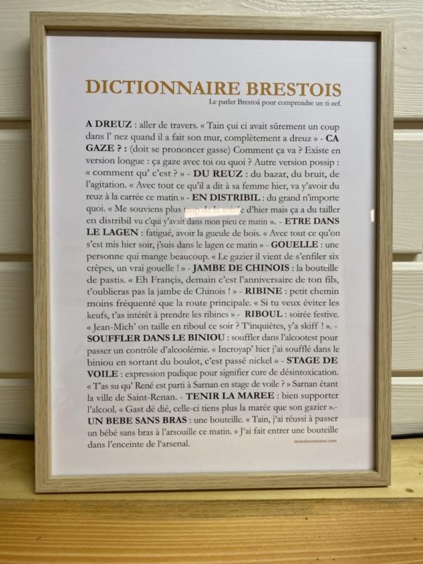 Cadre Dictionnaire Brestois