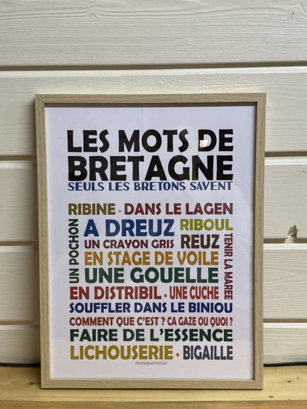 Cadre Les mots de Bretagne
