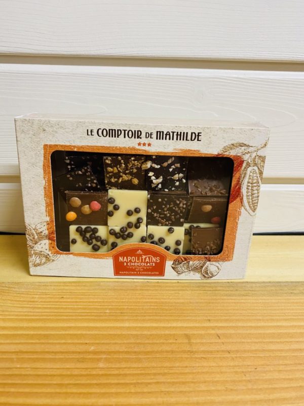 Le comptoir de mathilde -Coffret napolitains 3 chocolats 300g "Le comptoir de mathilde"
