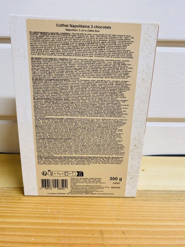 Le comptoir de mathilde -Coffret napolitains 3 chocolats 300g "Le comptoir de mathilde" – Image 2